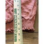 Hem & Thread  ANTHROPOLOGIE Mauve Summer Blouse With‎ Ruffles Size Large Boho Photo 4