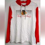 Target NHL Official Chicago Blackhawks Womens White & Red Hoodie NWT L 12/14 Photo 0