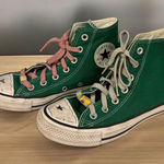 Converse  All‎ Star High Top Amazon Kelly Green Canvas Shoes Sz Mens 5 Women’s 7 Photo 0