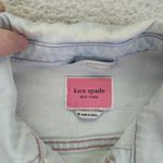 Kate Spade  Cropped Denim Jacket Y2K Womens Light Wash‎ Jean Medium Puff Sleeve Photo 4