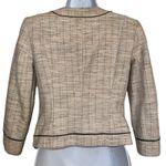 White House | Black Market  Textured Contrast Tweed 3/4" Sleeve Jacket NWOT Size 00 Photo 5