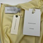 Anthropologie Significant Other Jacy Dress Pale Butter Yellow Satin Fairy Kei Photo 2