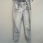 White House | Black Market WHBM High-Rise Sailor Button Skinny Jeans Size 4 Photo 2