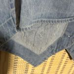 Blue Diamond Vintage 1990s Blue Denim Vest Lace Floral Appliques & Trim Large Photo 12