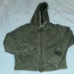 Aerie  Green Zip-Up Hoodie Photo 0