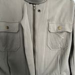 Harlowe $ Graham Olive Green Light Jacket Photo 2