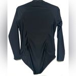 Baleaf NWT  Flyleaf 1/2 Zip Long Sleeve BlackSwimsuit UV Block Large Photo 2