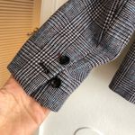 Uniqlo Ines de la Fressange Paris  Women's Blazer size small grey blue plaid Photo 6