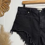 Free People  denim shorts 33 hi-low boho festival black Photo 1