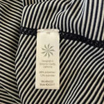 Athleta Women’s  Navy blue and white striped long sleeve Activewear top Small Photo 2