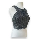 B Darlin B. Darlin Crop Top Beaded Mermaidcore Mermaid Padded Lined Size M 7/8 Fa…​ Photo 2