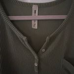 Vanilla Bay Green Oversized Button Shirt  Photo 1