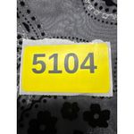 R & M Richards  Womens 24W Silver Black Paisley Brocade Jacket Tie Front 3/4 Sleeve Photo 9