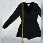 Urban Outfitters Alice & UO Demy Long-Sleeve Satin Romper - Black - XS Photo 10