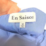 En Saison Juliet Bow Back Babydoll Dress in Blue Size Medium Photo 9