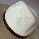 Free People  Women’s Wythe Leather Band‎ Felt Fedora Hat One Side Photo 7