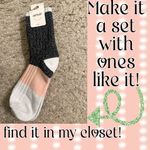Aerie  Tri-Tone Colorblock Green, Grey Marled Elphaba Wicked Crew Socks NWT Photo 5