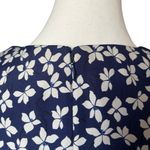 Chelsea28  Women's 8P Tie Waist Blue White‎ Floral V-Neck Wrap Mini Dress Photo 4