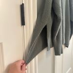 Aerie Sweater Cowl Neck Oversized Pullover Fuzzy Size: Medium Color: Green Photo 4