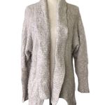 EXPRESS Cream Eyelash Hair Open Front Cardigan Photo 3