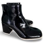 mix no. 6  Shiny Black Ankle Booties Photo 1