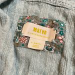 Maeve  By Anthropologie Rafela Hacci Surplice Top Womens Size Extra Small in Mint Photo 4