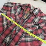 Harley Davidson Women’s  Checkered Plaid Button up Sz S Missing a button Photo 5