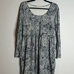 Peruvian Connection  patterned long sleeve babydoll tunic dress Photo 0