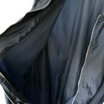 Diane Von Furstenberg DVF  Dark Navy‎ Blue Windbreaker Light Rain Jacket Zipper L Photo 4