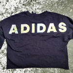 Adidas Cropped Tie Dye Letters Sweatshirt Photo 6