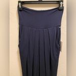 Nadia Tarr Navy Blue Midi Length Skirt One Size New With Tag Photo 1