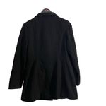 Old Navy  Black Pea Coat Women’s Size Medium Cotton Wool Blend Winter Snow Cold Photo 4