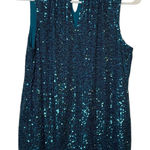 Cable & Gauge Sequin Top Sleeveless Keyhole Party Sparkle S Photo 0