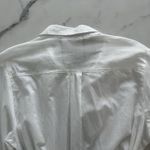 Seafolly  White shirt dress size Medium Cotton Cover Up Tie Waist Minimalist Chic Photo 6
