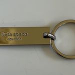 Kate Spade  Silver Tone Metal/Green Enamel Key Fob Photo 2