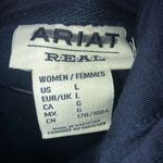 Ariat  REAL Shield Logo Hoodie navy eclipse large NWOT country cowgirl western​ Photo 5