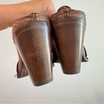 Corral  Rachelle C3170 Honey Brown Leather Tooled Cut Out Mules Booties Size 7.5 Photo 6