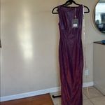 House Of CB HOUSE OF CB 'Sahara' Merlot Vegan Leather Maxi Dress NWT size XS Photo 9