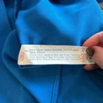 ZARA NWT Basic Blue Mesh Ruffled Long Sleeve Button-Down Shirt Size XS Photo 5