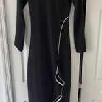 ZARA Black Ruffled Dress Photo 6