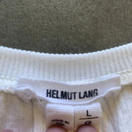 Helmut Lang  Optic White Crinkle Tank Top Size L Photo 11