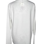 LARGE White Red Print Holiday Christmas Tree Long Sleeve Pullover Tee T Photo 4