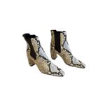 Tory Burch NEW  BANANA EMBOSSED SNAKESKIN LEATHER CHELSEA ANKLE BOOTIE BOOTS 5.5 Photo 2