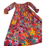 Sugar Lips Francesca Wildflower Denni Smocked Midi Dress Multicolored Size Medium Photo 4