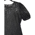 Lulus ‎ Not a Secret Black Lace Puff Sleeve Mini Dress Sz Large Lined Business Photo 1