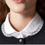 J.Crew  Jules lace-collar shirt in cotton poplin Photo 1