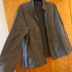 Eileen Fisher Open Front Top Jacket Layering Piece Silk Crinkle Texture Large Photo 2