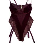 Victoria's Secret Burgundy Velvet Teddy Bodysuit
Vintage, Sz 36B Photo 10