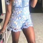 Mint Julep Blue Lace Romper Photo 0