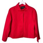 Lafayette 148  Women’s Funnel Neck Long Sleeve Jacket in Red Size Small Photo 0